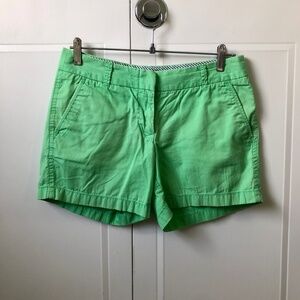 J Crew Chino Shorts - Bright Green - Low Rise Short Length - S